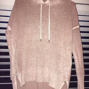 Oversized sweater with a hood